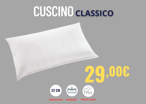 29,00 € - CUSCINO MEMORY FOAM - CLASSICO